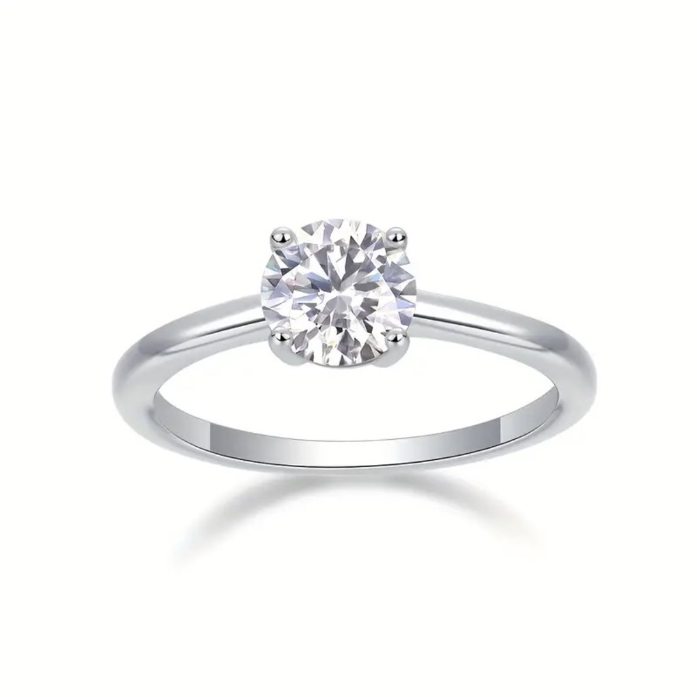 🔥CERTIFIED 1 CT DIAMOND PROMISE/WEDDING RING LAB CREATED MOISSANITE DIAM…
